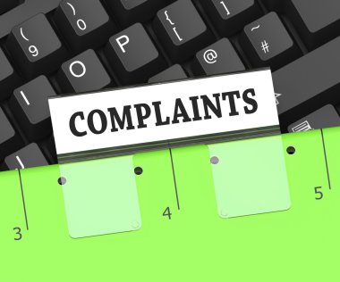 Complaints File Indicates Dissatisfied Customers 3d Rendering clipart
