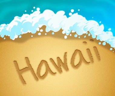 Hawaii Tatil Hawaiian Vacation ve kaçış temsil eder