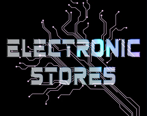 Negozi elettronici Indica Elettronica Commercio al dettaglio e Commercio — Foto Stock