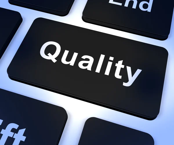 Qualidade Key Representing excelente serviço ou produtos — Fotografia de Stock