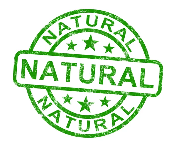 Naturalne pieczęć pokazuje czysty produkt oryginalny — Zdjęcie stockowe