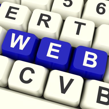Online Web siteleri veya Internet gösterilen web bilgisayar anahtarları