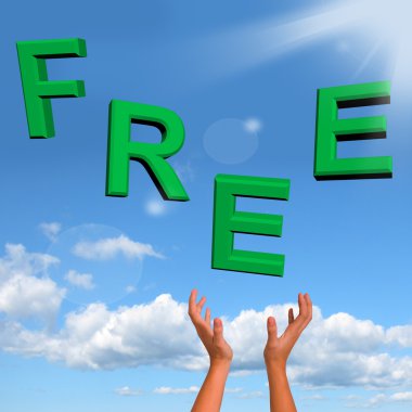 Ücretsiz word freebies ve promosyonlar gösterilen yeşil düşüyor