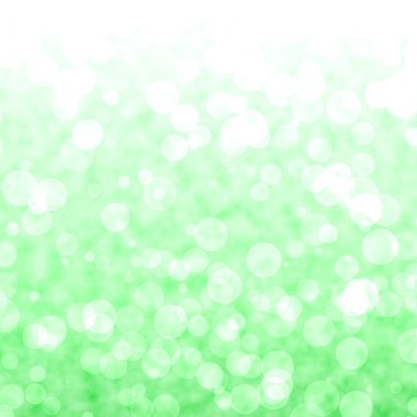 Bokeh Vibrant Green Background With Blurry Lights clipart