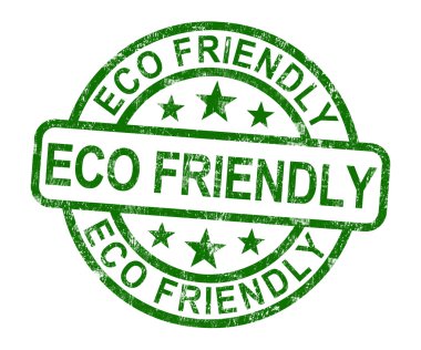 Eco Friendly Stamp As Symbol For  Recycling clipart