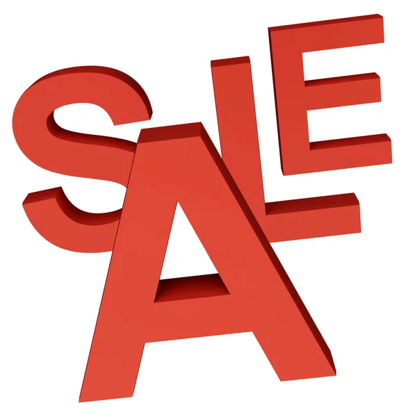 Verkaufswort als Symbol für Rabatte und Aktionen — Stockfoto