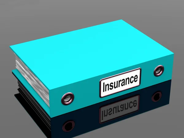 Arquivo de cobertura de apólices de seguros para políticas — Fotografia de Stock