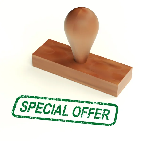 Special Offer Rubber Stamp Shows Discount Bargain Products — Stock Photo, Image