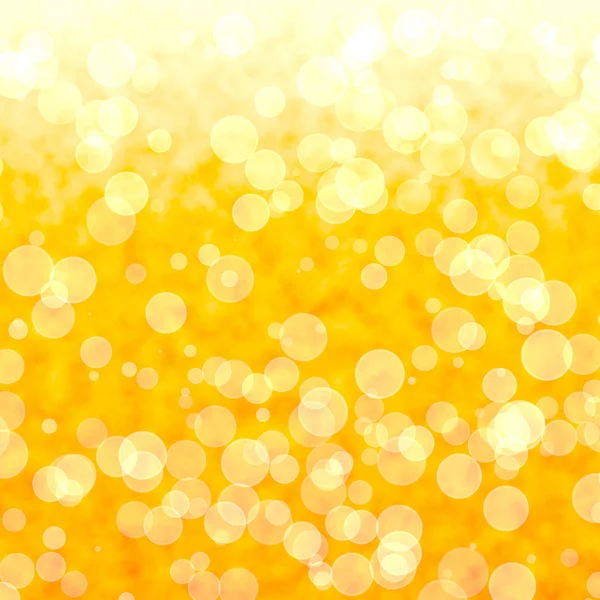 ぼやけたライトと活気のある黄色い背景のボケ味 — ストック写真