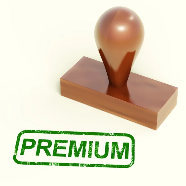 Premium Stamp Shows Excellent Product — Stock Photo, Image