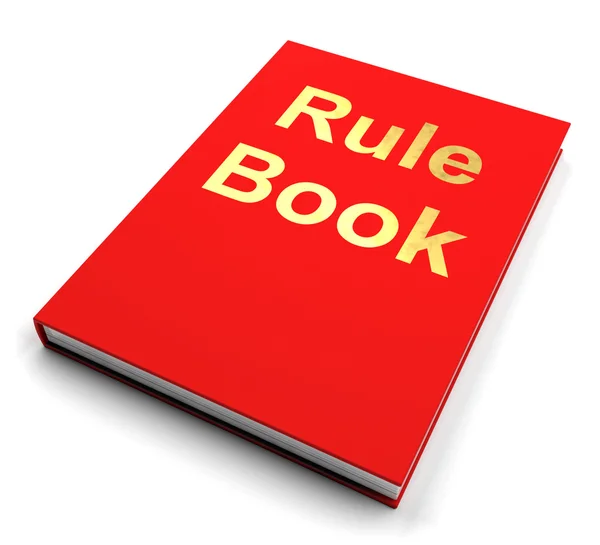 Rule Book or Policy Guide Manual — стоковое фото