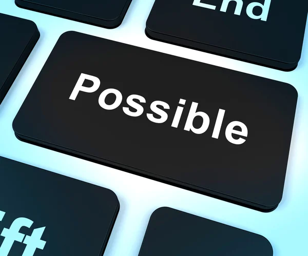 La clave posible muestra optimismo y positividad — Foto de Stock