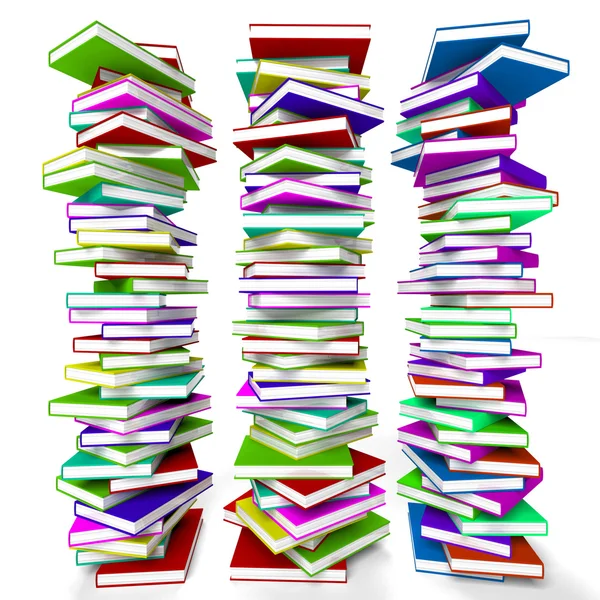 Stacks Of Books Representing Learning And Education — Stock Photo, Image