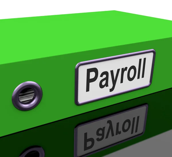 Payroll bestand bevat rooster werknemersrecords — Stockfoto