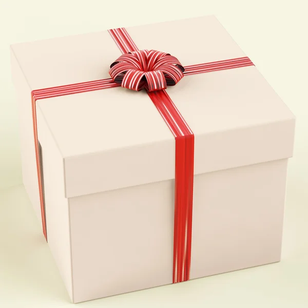 Pink Gift Box As Birthday Present For Girl — Zdjęcie stockowe