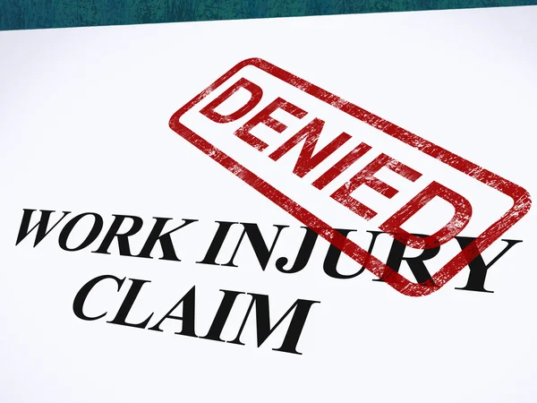 Заявление о повреждениях на работе отрицает медицинские расходы — стоковое фото