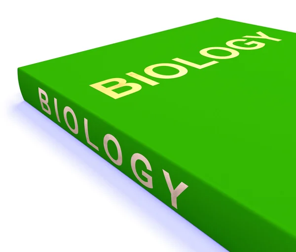 Libro di biologia Mostra l'istruzione e l'apprendimento — Foto Stock