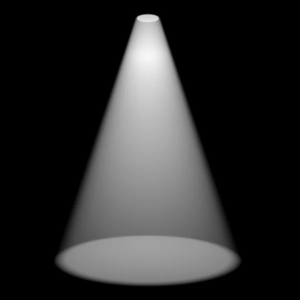 Single Spotlight Shining On Stage For Highlighting A Product — Stock
