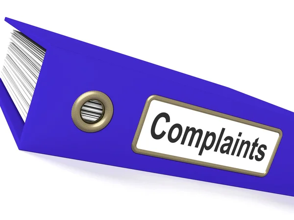 Complaints File Shows Complaint Reports And Records — Stock Photo, Image