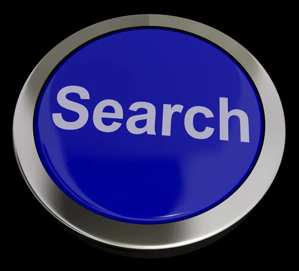 Search Button Showing Internet Access And Online Research — Stock Photo, Image