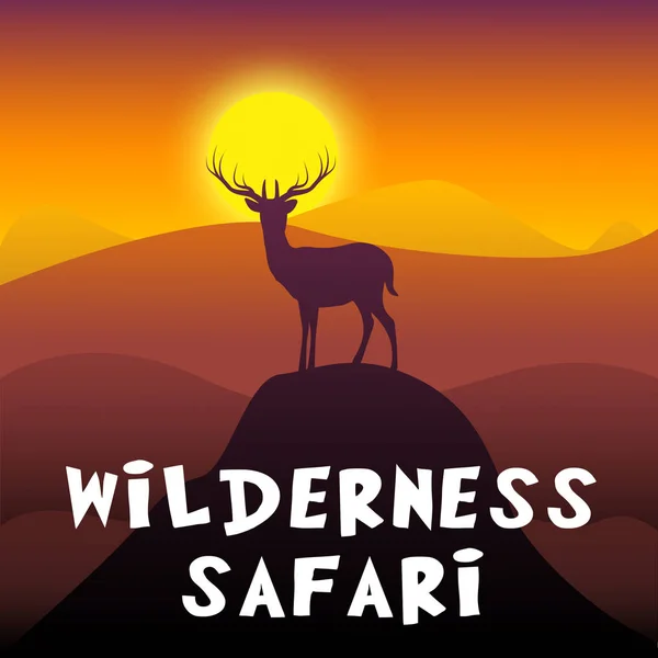 Wilderness Safari Shoots Tour 3d — стоковое фото