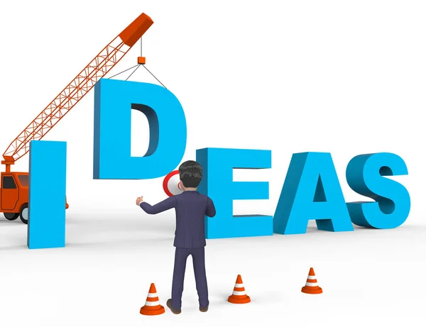 Build Ideas Representing Concept Creativity 3d Rendering — Stock Photo, Image