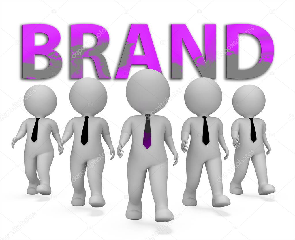Brand Businessmen Means Company Identity 3d Rendering
