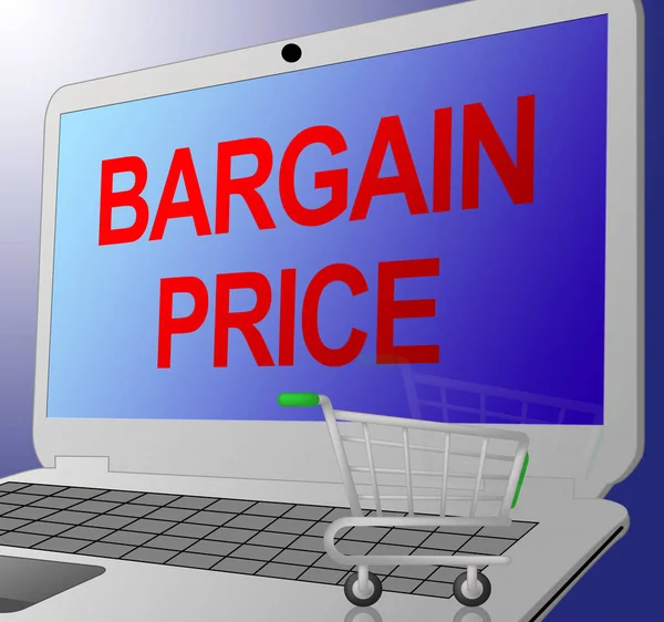Bargain Price Tampilkan Internet Deal 3d Illustration — Stok Foto