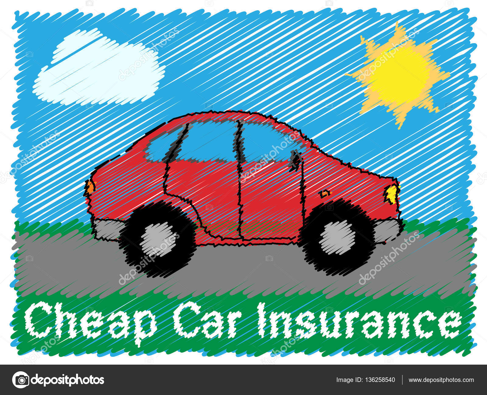 Auto Insurance Cheap >> Cheap Car Insurance Means Auto Policy 3d Illustration Auto Insurance Cheap >> Cheap Car Insurance Means Auto Policy 3d Illustration