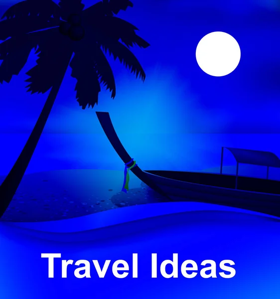 Travel Ideas Representing Journey Planning 3d Illustration — Stock Photo, Image