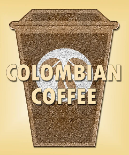 Колумбійський кава засоби Колумбії Brew або напоїв — стокове фото