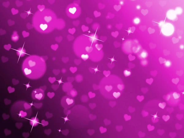 L'arrière-plan violet Copyspace représente la Saint-Valentin et Affecti — Photo