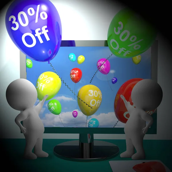 Sale korting van dertig procent 3D-Rendering — Stockfoto