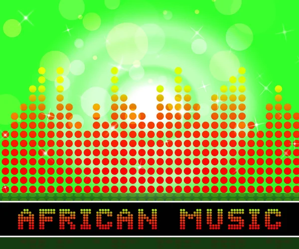 Afrikaanse muziek staat Afrika Soundtracks en akoestiek — Stockfoto