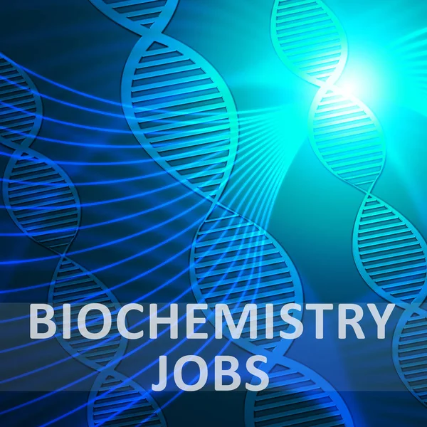 Работа по биохимии Значение профессии биотехнологии 3d Иллюстрация — стоковое фото