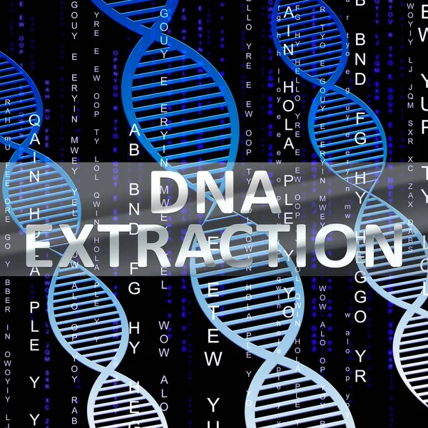 Dna Extraction Shows Genetic Isolation 3d Illustration — Stock Photo, Image