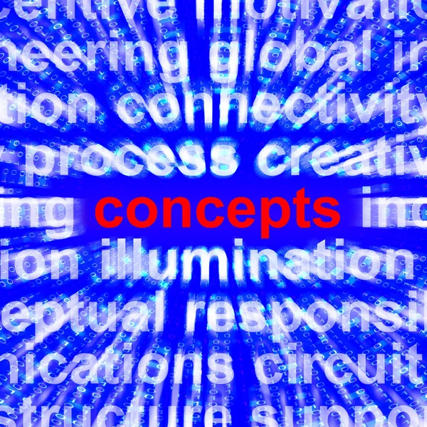 Concepts Word Representing New Ideas 3d Rendering — Stock Photo, Image