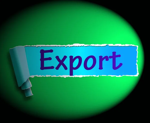 Export Word Shows Selling Overseas 3d Rendering — Stock Photo, Image