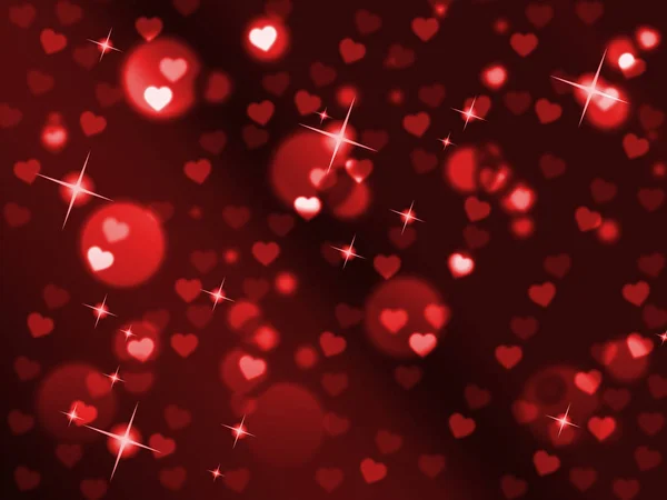 Copyspace sfondo rosso Rappresenta San Valentino e affetto — Foto Stock