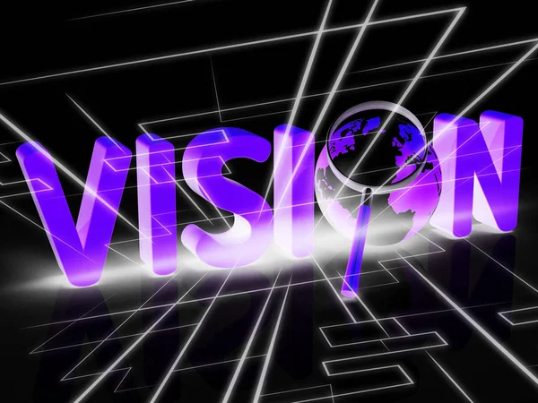 Vision Word Show Missions Plan 3d Rendu — Photo