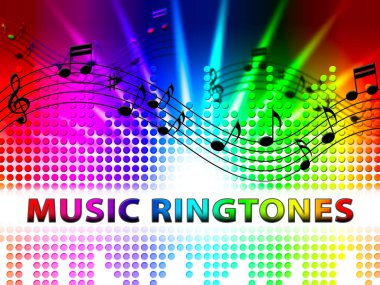 Müzik zil sesleri anlamına gelir telefon melodisi zil sesi