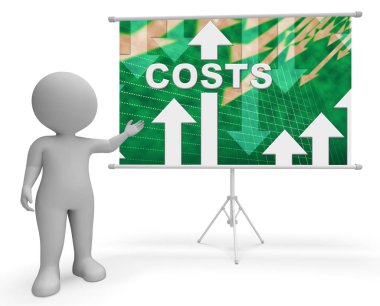 Maliyeti grafik gösterir masrafları 3d çizim