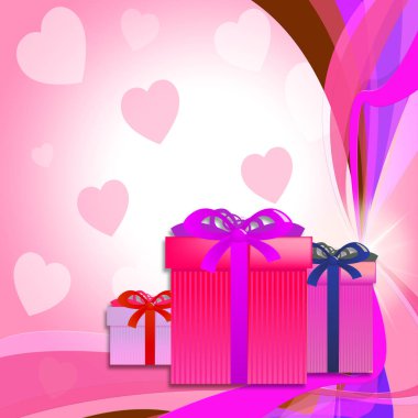 Kalp Giftboxes temsil kutlama kutlamak ve partiler