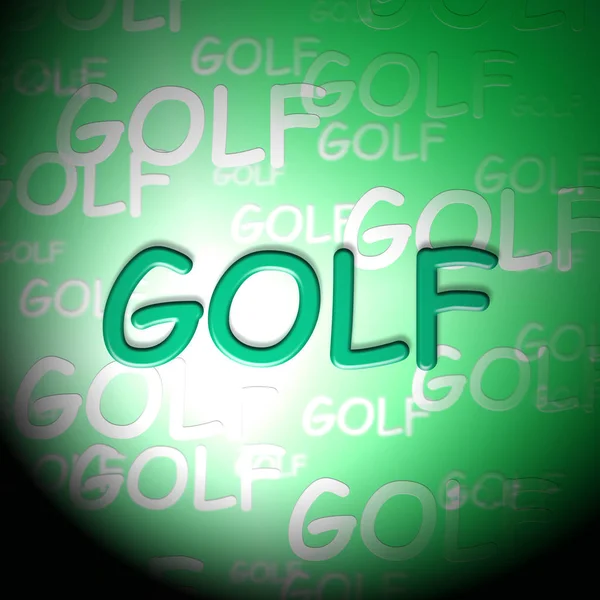 Golf Words Showing Recreation Golfer And Golfing — Stock Photo, Image