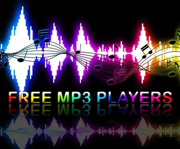 무료 Mp3 플레이어 방법 온라인 인터넷 소프트웨어 — 스톡 사진