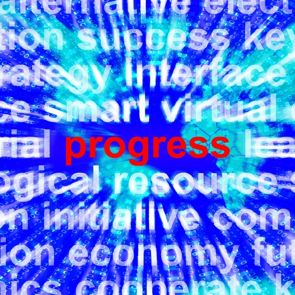 Progress Word Meaning Growth Profit 3d Rendering — Stock Photo, Image
