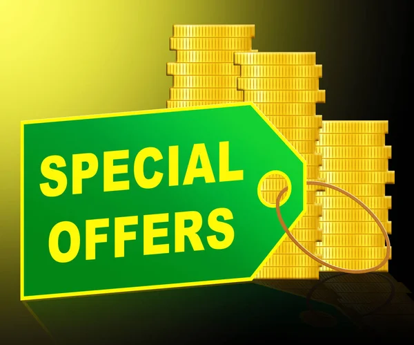 Special Offers Represents Big Reductions 3d Illustration — Stock Photo, Image