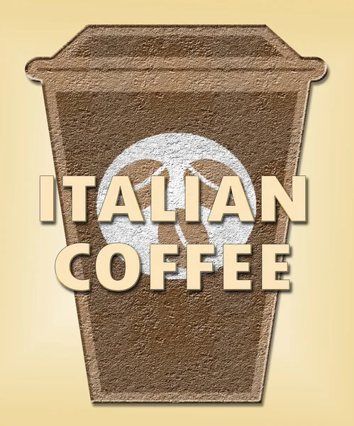 Італійська кава засоби Італії напій та напої — стокове фото