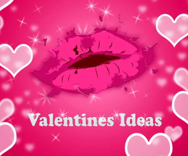 발렌타인 아이디어 낭만적인 계획 및 행사 의미 — 스톡 사진