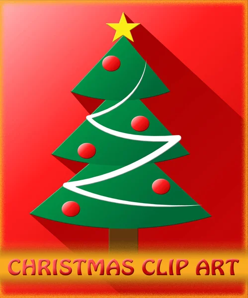 Christmas Clip Art Meaning Clipart 3d Illustration — Stock Photo, Image
